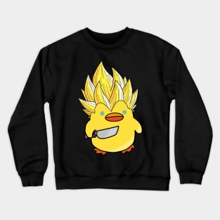 Super Vegeta duck with knife Crewneck Sweatshirt